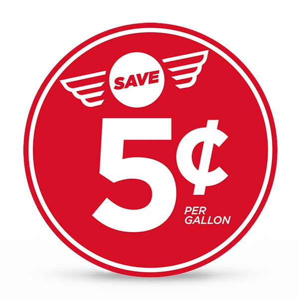 Save 5¢ Per Gallon